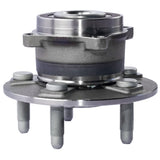 Metal wheel hub and bearing assembly with four lug bolts for EV wheels