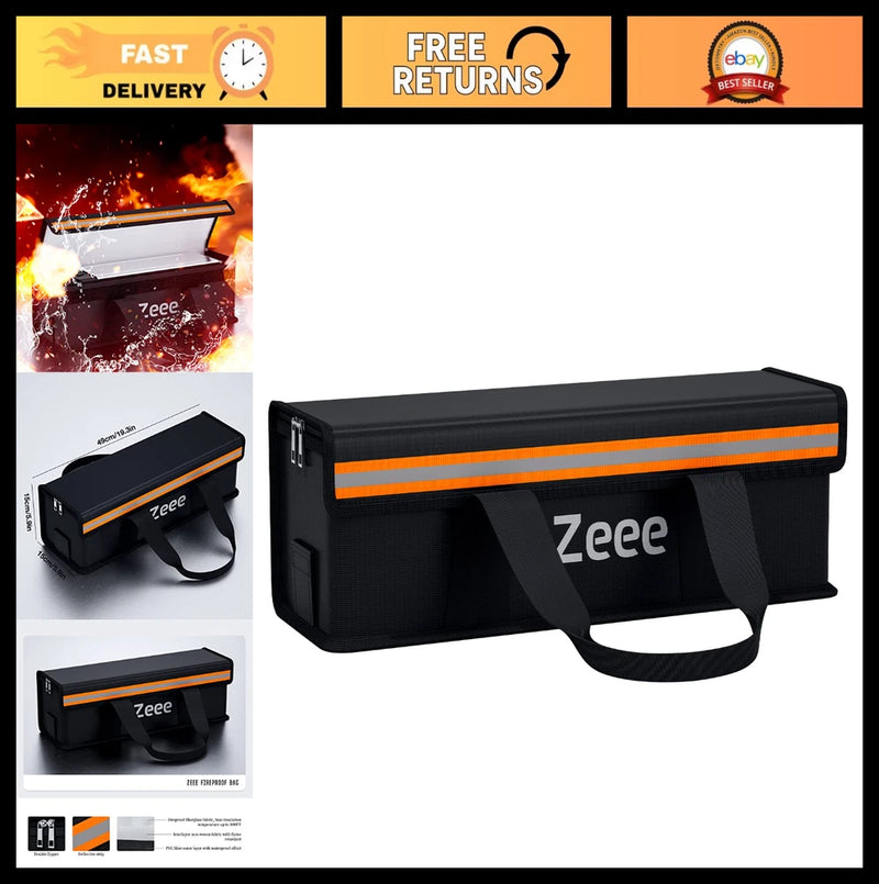 Fireproof Lipo Battery Charging Bag - Large Capacity, Explosion-Proof Storage fo