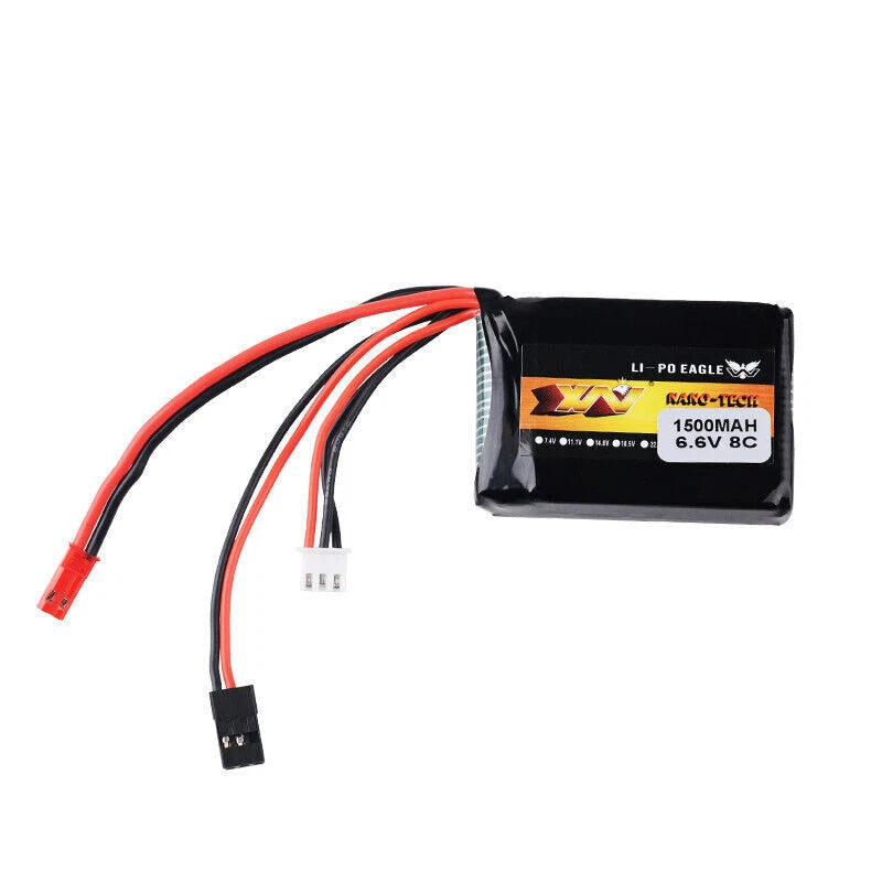 6.6v 1500MAH 8C lifepo4 Battery For FUTABA 18SZ/14SG/10J/T8J/T6J/7PX/4PX/4PV/4PL