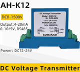 Voltage Sensor Transmitter AC DC 0-200V Input 4-20mA RS485 Output DC 24V Power