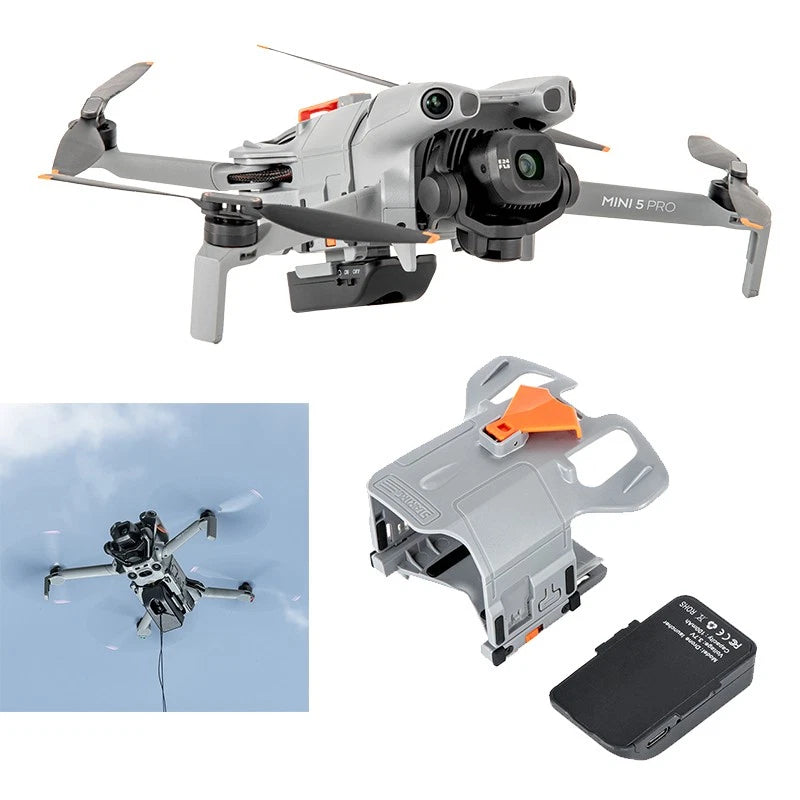 Air Dropper For DJI Mini 5 pro Drone Xmas Thrower Device System Load Accessories