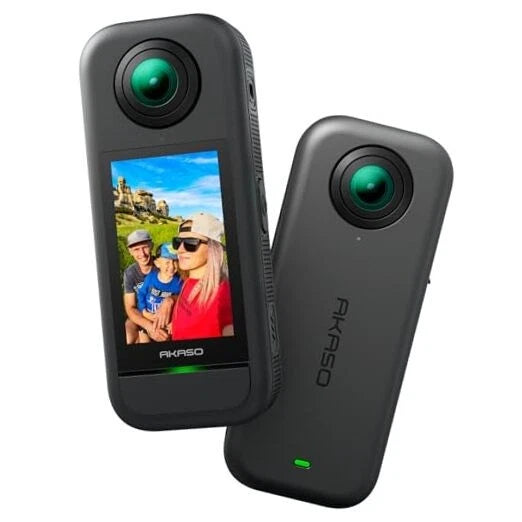 360 Action Camera - 5.7K 360 Video with Gray Standard Combo-No MicroSD Card