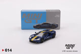 Mini GT 1:64 Ford GT Sunoco Blue Diecast Model Car MGT00614