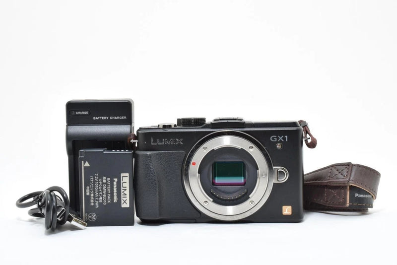 Working perfectly Panasonic LUMIX DMC-GX1 body black mirrorless single-lens