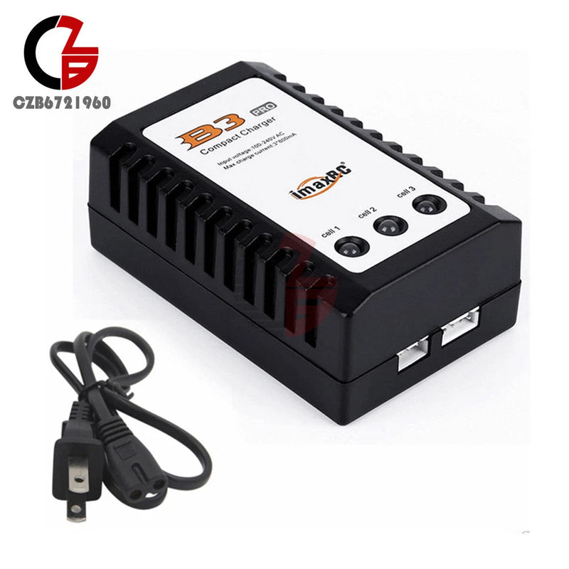 US Plug iMaxRC B3 Pro 2S 3S Lipo Battery Balance Compact Charger for Helicopter