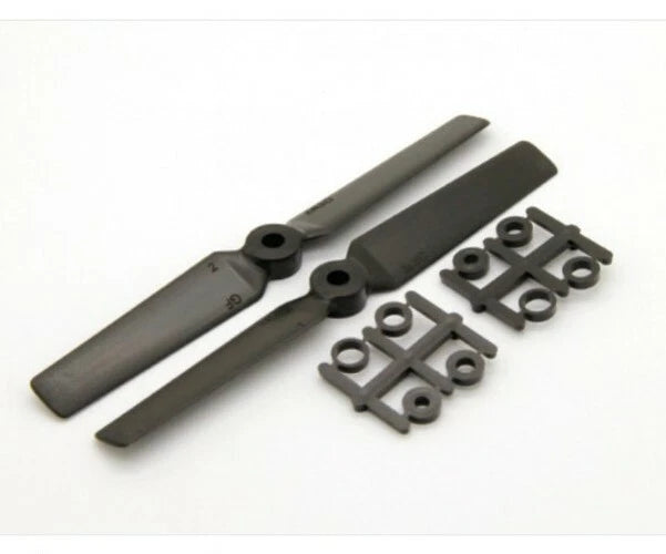 Black 2-blade drone propeller set with mounting hardware for CW/CCW ABS 5030