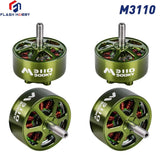FLASHHOBBY M3110 900KV brushless RC motor, green with mounting screw and shaft