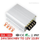 DC-DC Converter 24V 36V 48V-12V 13.8V 50A 60A Step Down Buck Voltage Regulator