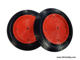 6.5in 165mm Model RC Airplane Wheels Low Bounce Treaded Rubber Tires Fokker DR1