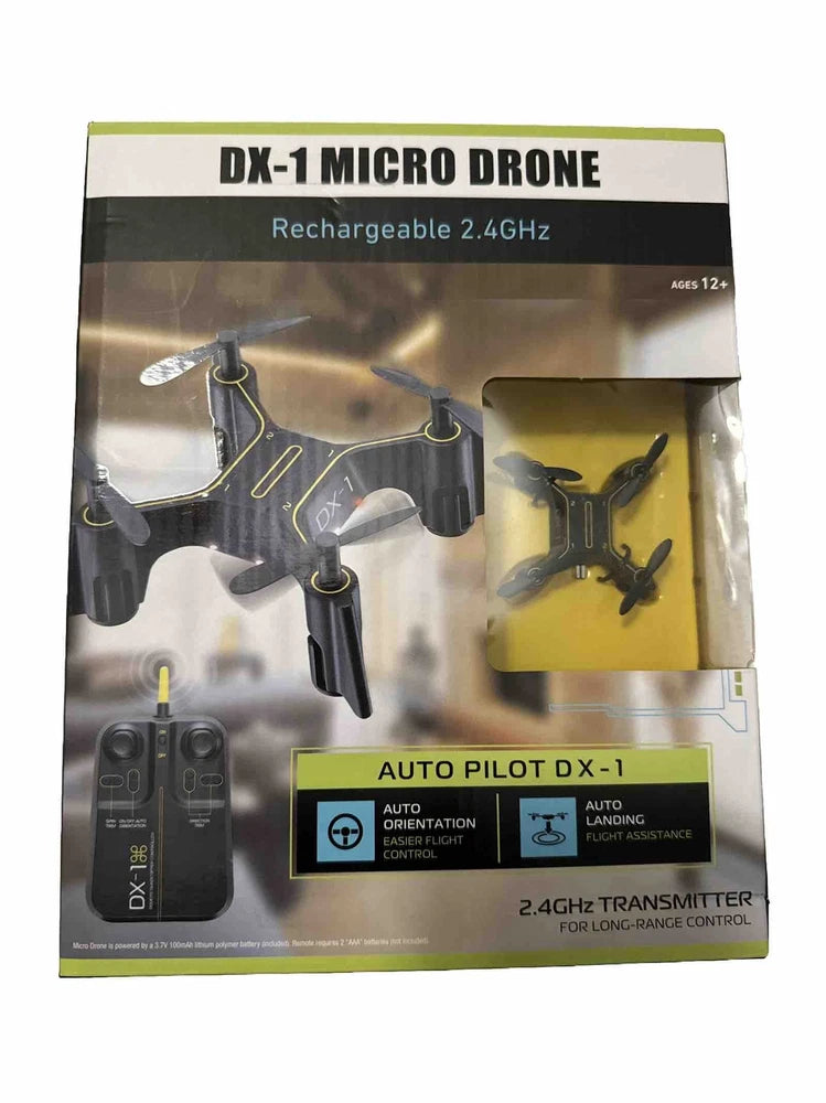 Rechargeable 2.4GHz micro drone kit box with auto pilot DX-1 and transmitter