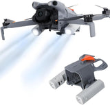 Grey LED searchlight night light accessory with two front light pods and mounting clip