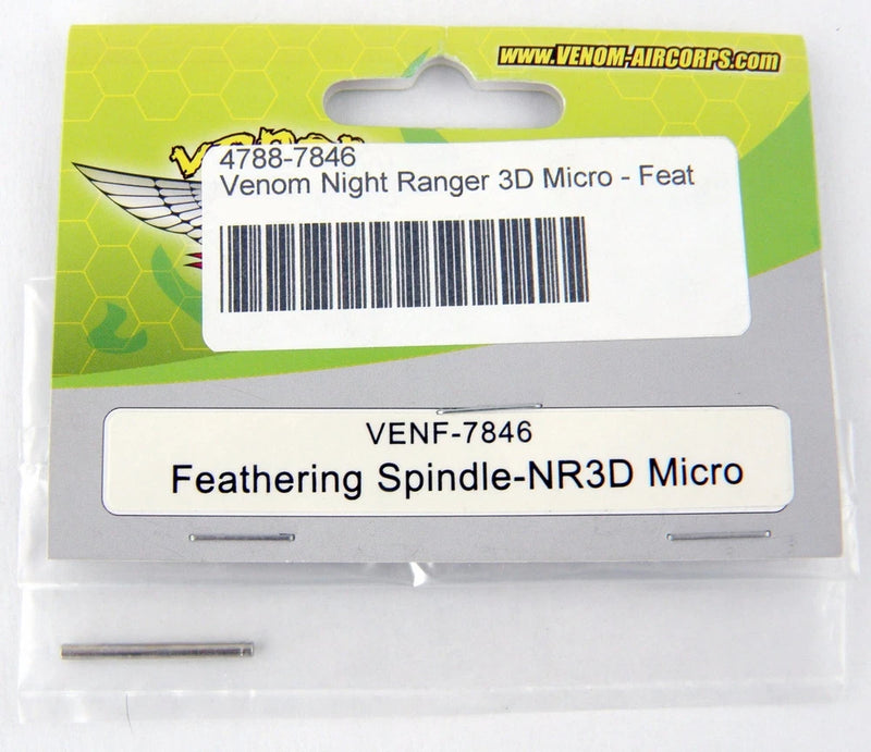 Feathering spindle for Venom Night Ranger 3D micro RC helicopter, in package