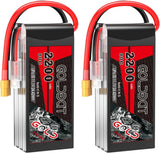 3S 11.1V Lipo Battery 2200mAh 80C XT60 Connector 3S Short Pack Battery for RC