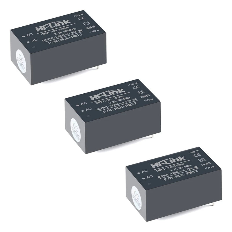 HLKPM12 Power Module 220V to 12V AC DC Isolated Switching Converter 3 PCS