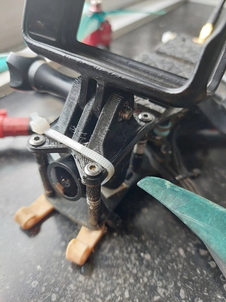 3D Printed GoPro Mount for Steele 5 FPV Drone Frame