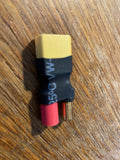 DIRECT CONNECT NO WIRE MALE XT60 TO FEMALE 5.5mm LIPO BATTERY CONNECTOR ADAPTER