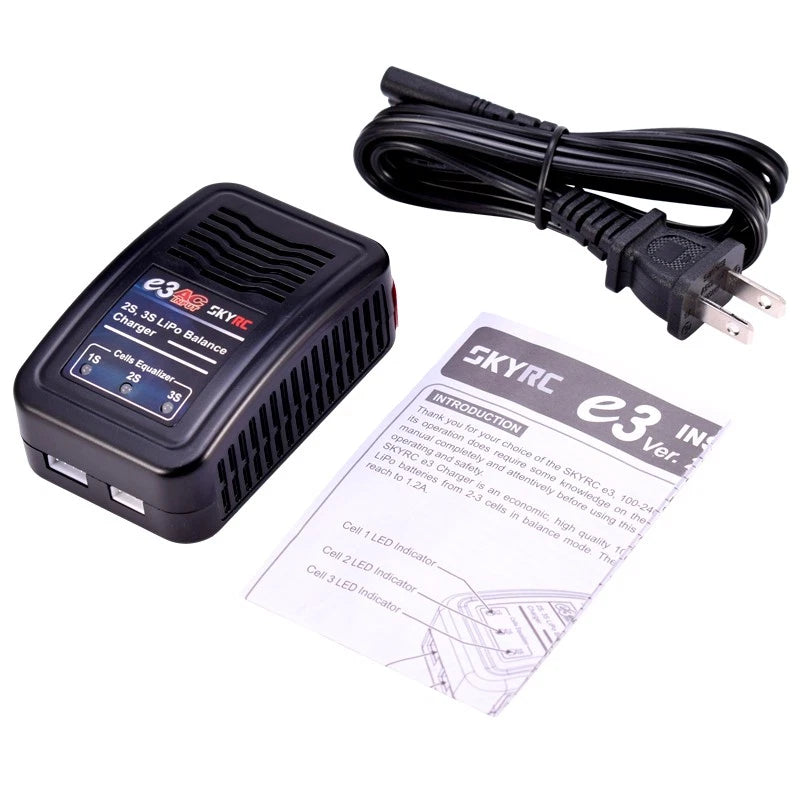 SKYRC e3 RC Lipo Battery Balance Charger for 2s 3s Lipo Batteries 7.4v 11.1v US Battery