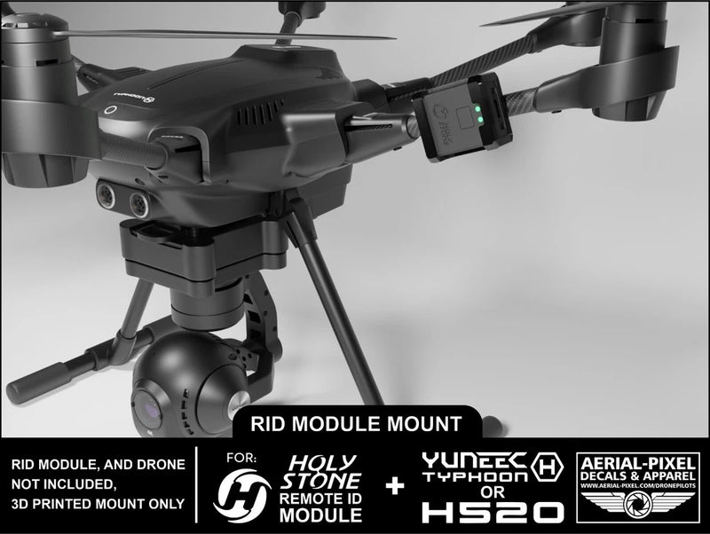 Yuneec Typhoon H or H520 Holy Stone Remote ID Module Mount (Module Not Included)