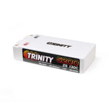 Trinity White Carbon 2S 7.6v 5200mAh 130c Shorty LiPo Battery TRI-1072