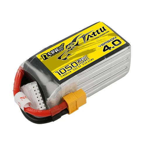Tattu 1050mAh 6S 130C 22.2V R-Line Version 4.0 Lipo Battery with XT60 Plug Battery