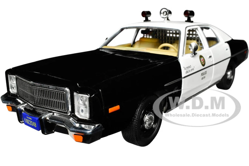 1978 PLYMOUTH FURY "LAPD" BLACK & WHITE 1/24 DIECAST MODEL BY GREENLIGHT 85591