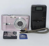 Panasonic LUMIX DMC FS2 Pink Compact Digital Camera Tested Good Condition