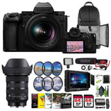 Panasonic LUMIX S5IIX Mirrorless Camera 24.2MP with 20-60mm Lens + Sigma 24-70mm
