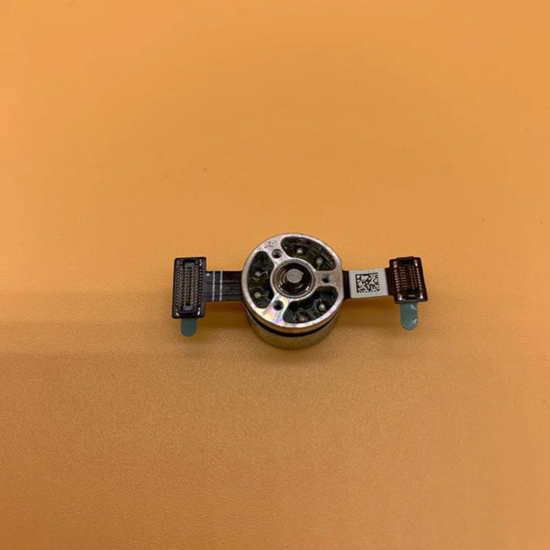 Axis motor gimbal repair part with circular motor head and flex cables, metal and black