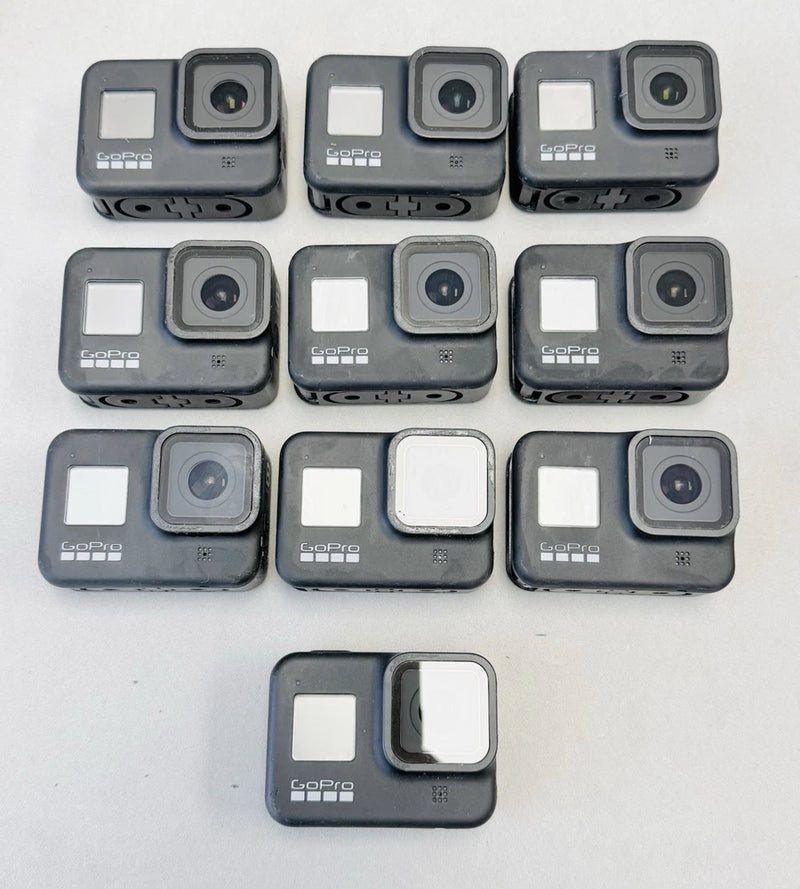 *Dead NO POWER* Lot of 10x GoPro Hero 8 Black 4K Waterproof Action Cameras