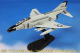 1:72 F-4C Phantom II model on stand, gray/white with USAF markings