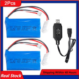 2¡Á 7.4V 2000mAh Battery for 4 Wheel Drive RC Car Off-road Vehicle High-speed Car