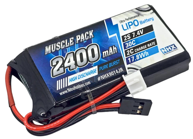 NHX RC 2S 7.4V 2400mAh 30C Lipo Battery for Futaba transmitters Radio Battery