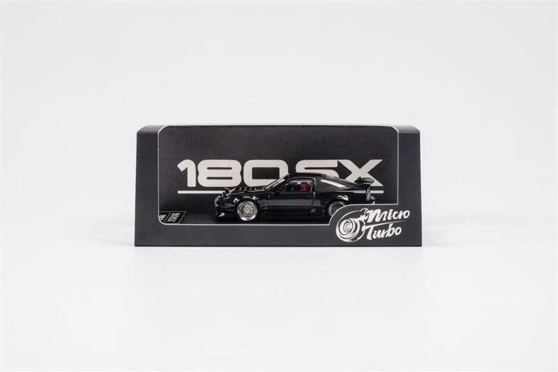 Micro Turbo 1:64 180SX TPYE X limited999 Metallic black Diecast Model Car