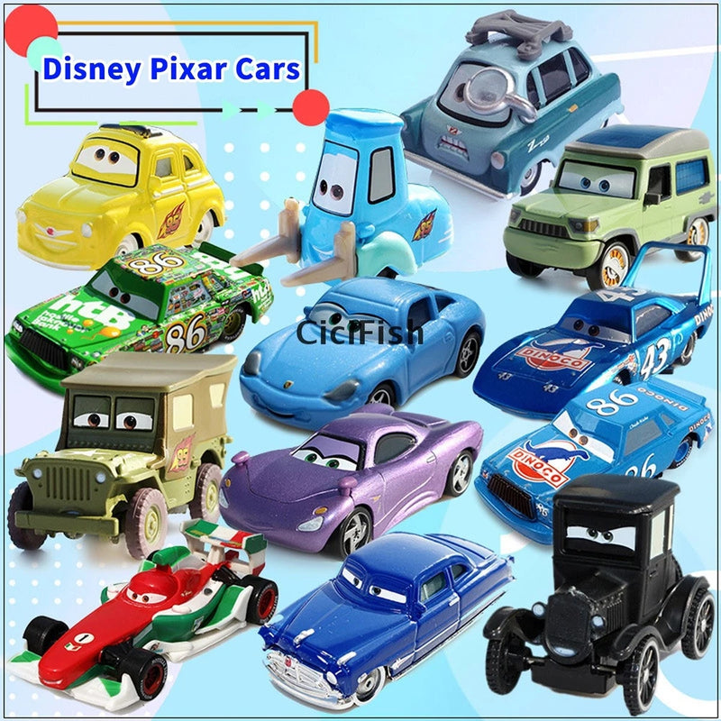 Disney Pixar Cars 2 Die-Cast Model Mater McMissile Holley Sarge Cartoon Toy Gift