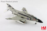 F-4J Phantom II scale model jet with US Navy VF-96 markings, gray and green