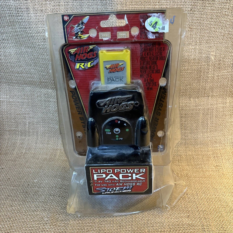 Air Hogs RC LIPO Power Pack 7.4V 740 mAh Rechargeable Storm Launcher & Battery