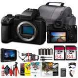 Panasonic Lumix S5 IIX Mirrorless Camera + 4K Monitor + 2 x 64GB Memory Cards +