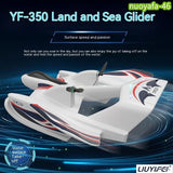 US 2.4G 2CH Sea Land&Air RC Airplane Remote Control Aircraft LED Glider RTF Toy