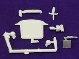 1949 Mercury RADIATOR HORNS HEATER HOSE BATTERY COVER from AMT 1:25 Model Kit 49 Battery