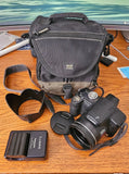 Working Panasonic LUMIX DMC-FZ28 10.1MP Digital Camera with 18X Leica - Bundle