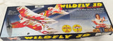 Sports Flyers WILDFLY 3D RC stick-style airplane ARF kit box with flame graphics