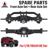 AUSTAR Front &Rear Axle Set Complete With Servo Mount For 1/18 TRX4M RC Car Part