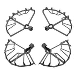 Lightweight drone propeller protective guard set with four cage frames and mounting clips