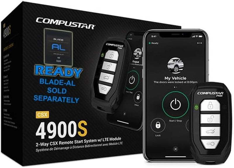 CSX4900-S 4-Button 2-Way, 3000' Remote Start System W/Drone X1LTE