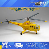 Yellow 1/144 scale British helicopter model with landing gear and rotor blades