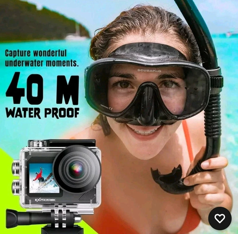 4K Waterproof Underwater 40M Action Camera