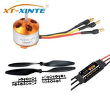 XT-xinte Simonk 30A 40A ESC with A2212 A2208 Motor Plastic Prop for DIY Drone Propeller