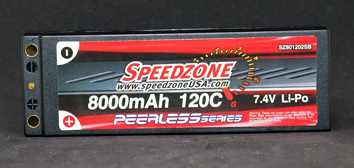 8000mAh 120C 7.4V 2S HardCase Lipo Battery Hardcase 5mm Deans Traxxas *from USA*