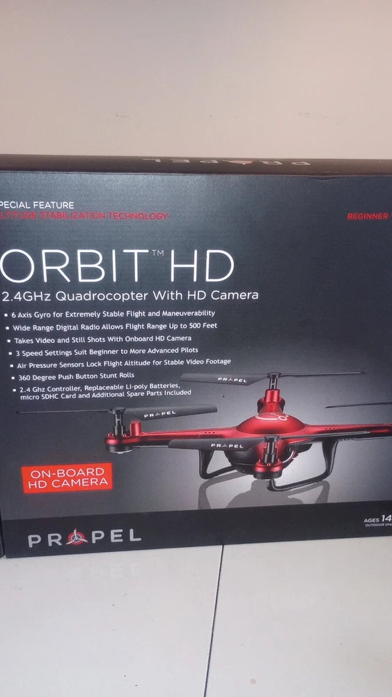 Propel Orbit HD 2.4GHz quadrocopter box with on-board HD camera