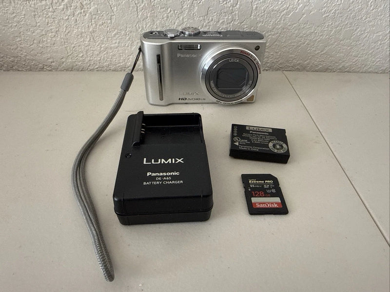 Panasonic Lumix DMC-ZS7 Digital Camera W/ Battery, Charger, & 128GB